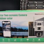دوربین دو لنز سولار V380 4G TP15 Solar Two Screens Camera Tp15